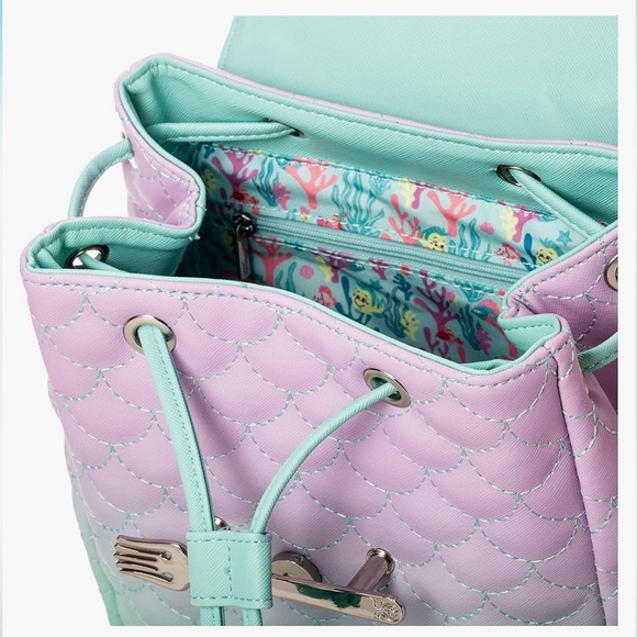 Loungefly Disney Little Mermaid Ombre Mini Backpack - Picture 4 of 12